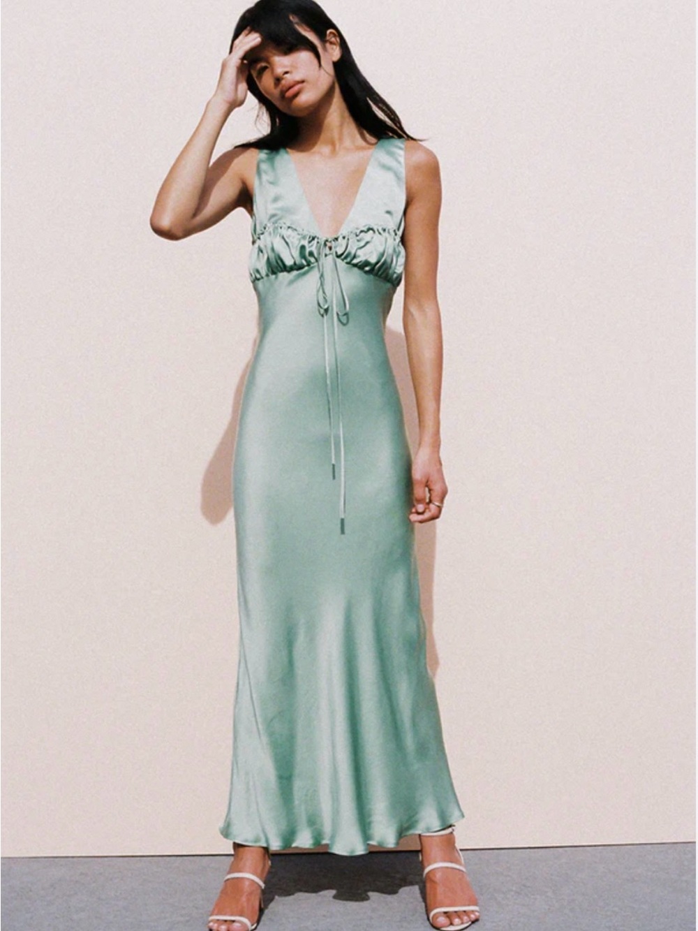 Ciao Lucia Carolinne Sleeveless Slip Dress size M Mint Green